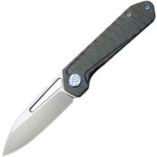 Kubey 321N Royal Framelock Knife Flame Titanium Handles