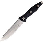 Microtech 11411 Socom Alpha T/E P/S Stonewash Fixed Blade Knife Black Handles