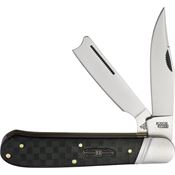 Rough Rider 2568 Bearhead One Arm Razor Knife Black Pakkawood Handles