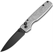 Kizer 4605A2 Original XL Black Button Lock Knife Titanium Handles