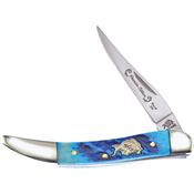 Frost BDG109DBJB Small Toothpick Knife Blue Bone Handles