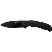 Lynn Thompson T00069 Swift II Black Tri-Ad Lock Knife Black Handles