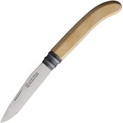 Andre Verdier I25981317 L'Alpage Stainless Steel Folding Knife Beechwood Handles