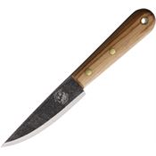 Bombproof Bushcraft 001 Bushcraft Fixed Blade Knife Brown Wood Handles