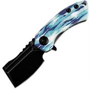 Kansept 3030C2 Mini Korvid Black Stonewashed Linerlock Knife Icicle Camo Handles