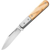 LionSTEEL CK0112UL Barlow Knife Shuffler Olive Wood Handles