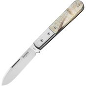 LionSTEEL CK0111RM Barlow Knife Roundhead Ram Horn Handles