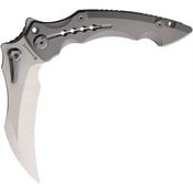 Maxace M20A Hela M390 Satin Framelock Knife Gray Handles