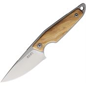 MKM-Maniago MA01O Makro 1 Stonewashed Fixed Blade Knife Olivewood Handles