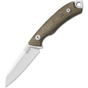 MKM-Maniago PT2GC Pocket Tango 2 Fixed Blade Knife Green Handles