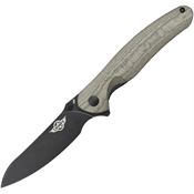 Olight DREVERODGMH Drever Linerlock Knife OD Green Handles