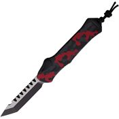 Heretic 00610ARCAMO Auto Hydra OTF Knife Tanto Red Camo Handles