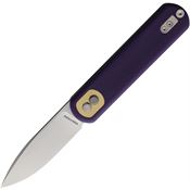 Vosteed CG3S07 COrangei Trek Lock Knife Purple Handles