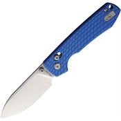 Vosteed A0512 Raccoon Crossbar Lock Knife Blue Handles