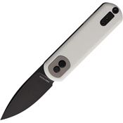 Vosteed A0718 Corgi Pup Trek Lock Knife White Handles