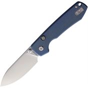 Vosteed A2905 Raccoon Top Linerlock Knife Blue Handles