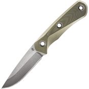 Gerber 1654 Terracraft Stonewashed Fixed Blade Knife Green Handles