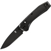 Gerber 30001708 Sedulo Black Pivot Lock Knife Black Handles