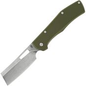 Gerber 3765 Flash Stonewashed Linerlock Knife Green Handles