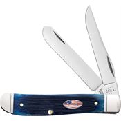 Case XX 10777 Mini Trapper Knife Navy Blue Handles