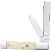 Case XX 13316 Razor Knife Natural Bone Handles