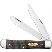 Case XX 14000 Trapper Knife Black Curly Oak Handles