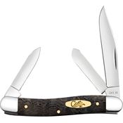 Case XX 14001 Stockman Knife Black Curly Oak Handles