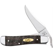 Case XX 14002 Russlock Knife Black Curly Oak Handles
