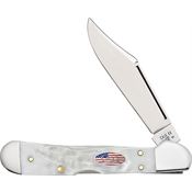 Case XX 14104 Copperlock Knife White Synthetic Handles