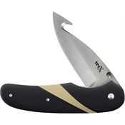 Case XX 75693 TecX Satin Guthook Linerlock Knife Black G10 Handles