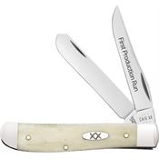 Case XX 93313 Mini Trapper Knife Natural Bone Handles