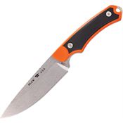 Buck 663ORS Alpha Guide Select Stonewashed Drop Point Fixed Blade Knife Orange Handles