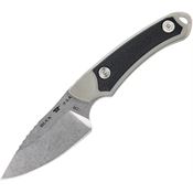 Buck 662GYS Alpha Scout Select Fixed Stonewashed Drop Point Blade Knife Gray Handles