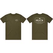 Buck 13868 Logo T-Shirt OD Green Green XL