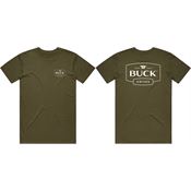 Buck 13869 Logo T-Shirt OD Green Green XXL