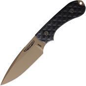 Bradford 3FE001CB Guardian 3 Coyote Brown Fixed Blade Knife Black Handles