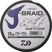 Daiwa JB4U15150DG J-Braid Line 15/150 Green