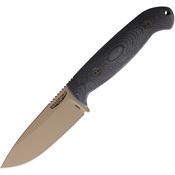 Bradford 45S101CB Guardian 4.5 Coyote Brown Fixed Blade Knife Black Micarta Handles