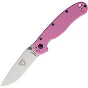 Ontario 8862 RAT II Linerlock Knife Pink Nylon Handles