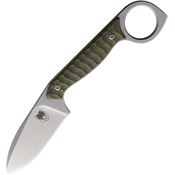 Cobratec LTODG Wolfteeth Fixed Blade Knife Green Handles