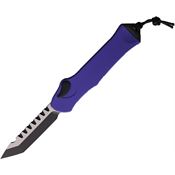 Heretic 00610APU Auto Hydra OTF Knife Tanto Purple Handles