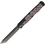 Heretic 0196AFTI Auto Cleric II Black OTF Knife Flame Handles