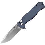 CJRB 1927GY Chord Stonewashed Button Lock Knife Blue/Gray Handles