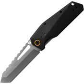 TRUE FMK1030 BERM Tanto Linerlock Knife Black Handles