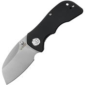 Kubey 180A Karaji Linerlock Knife Sheepfoot Black Handles