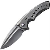 We 220446 Nexusia Stonewashed Framelock Knife Gray Handles