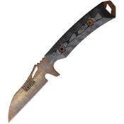 Dawson 48478 Revelation Arizona Copper Fixed Blade Knife Black/Gray Handles