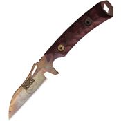 Dawson 49161 Revelation Arizona Copper Fixed Blade Knife Black/Red Handles