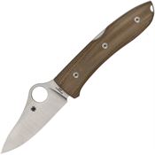 Spyderco 255CMP SpyOpera Lockback Knife Brown Handles