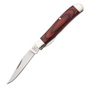 Bear & Son 206LR Mini Trapper Knife Linerlock Knife Rosewood Handles